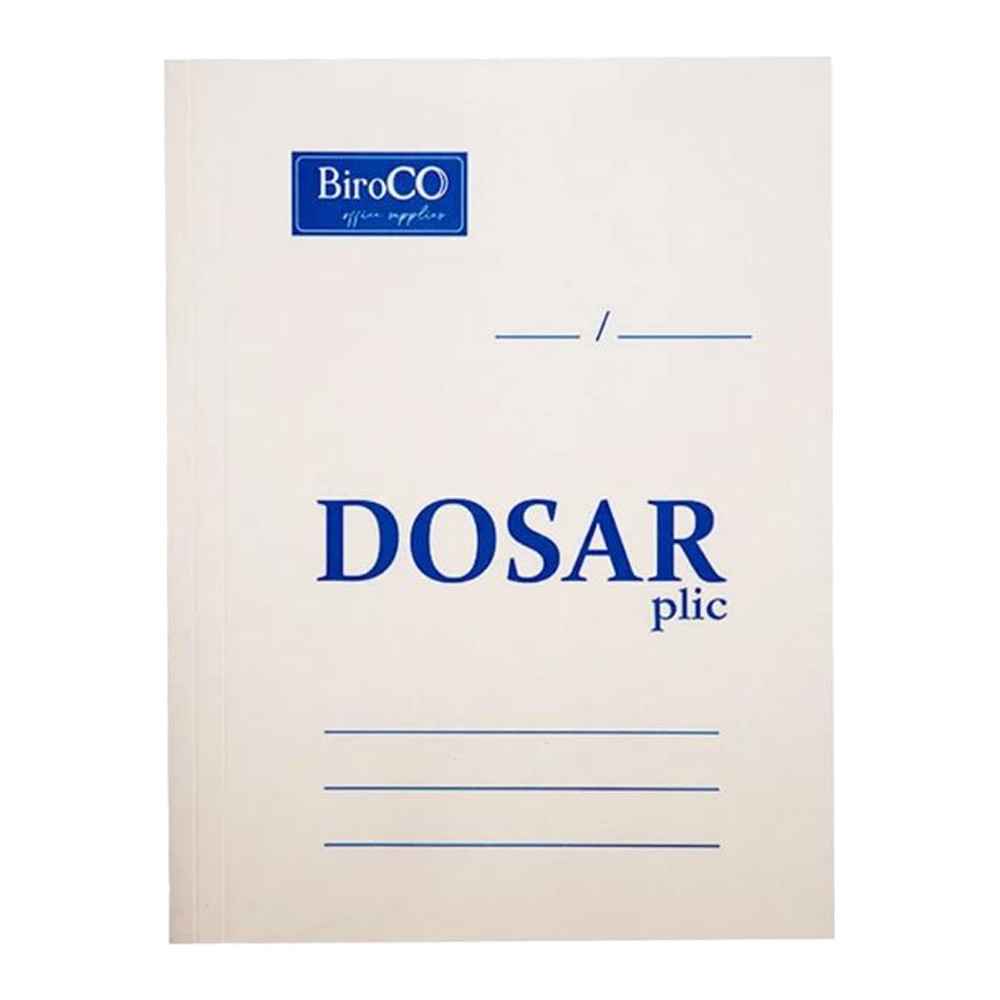 Dosar plic A4, pentru organizare documente, 230 g/mp, carton, alb - imagine 3
